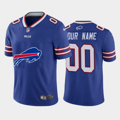Men's Buffalo Bills Customized Royal Blue 2020 Team Big Logo Stitched Limited Jersey